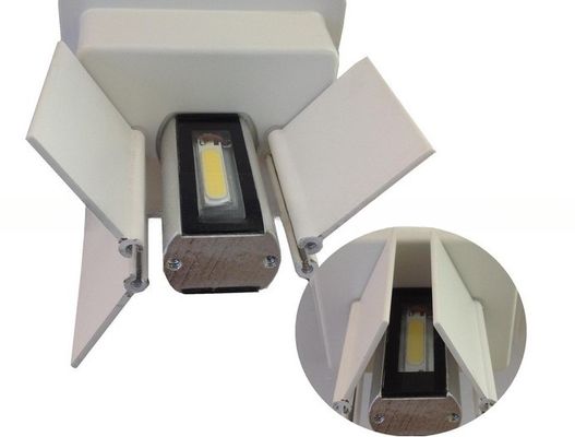 500lm Iron Aluminum 2 Face Glowing 2*3w/2*6w LED Wall Lamp Ideal for Indoor and Outdoor