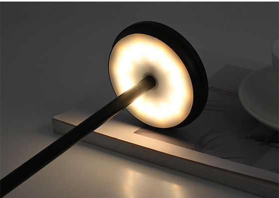Round Shade Rechargeable Cordless LED Touch Dimming Control Desk Lamp with CE Certificate