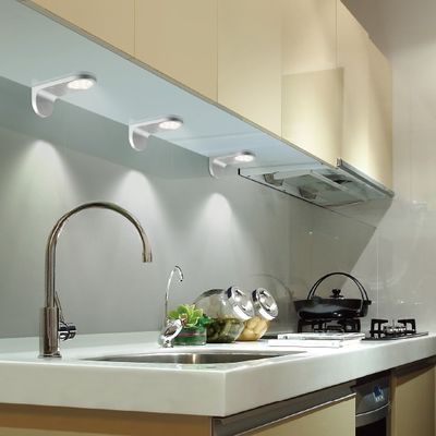 2- Wall Corner Mounted LED Kitchen Lighting with Touch Sensor Switch