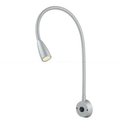 IP Rating 23 Gooseneck Wall Mounted LED Bed Headboard Reading Light Transparent Shade