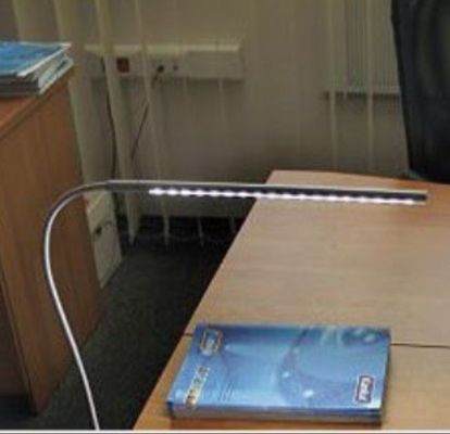 IRON Aluminum Material Flexible Gooseneck Tube LED Table Light with Clamp