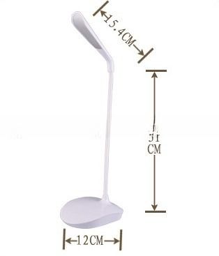 Convenient Touch Control LED Reading Lamp with Flexible Gooseneck and USB Port