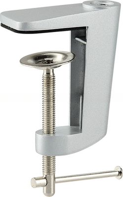 4V DC Voltage Flexible Gooseneck LED Desk Lamp with Clamp Silver Finish