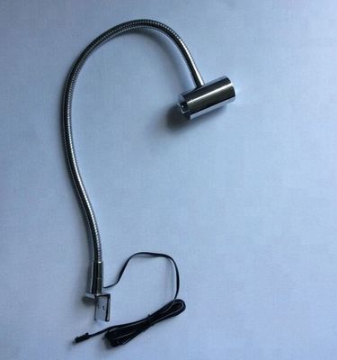 20 PCs/Ctn Silver Flexible Gooseneck LED Bed-Head Headboard Reading Lamp