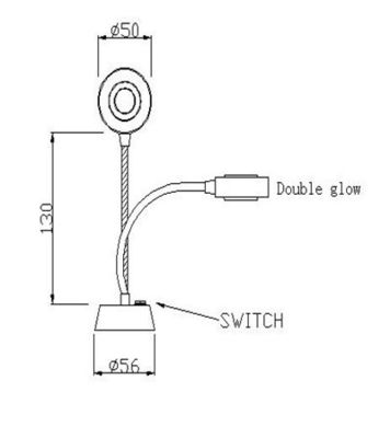 Up And Down 12V LED Wall Lamp Aluminum Adjustable Decoration Wall Mounted Reading Light