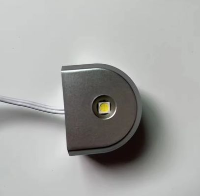 Light Gray 12V LED Cabinet Light Glass Recessed Shelf Eye Light With Small Size PC Profile DC12V