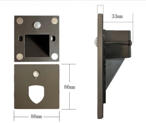 SS Panel Magnetic Surface Mounted Light Automatic Motion Sensor for Indoor Stairs