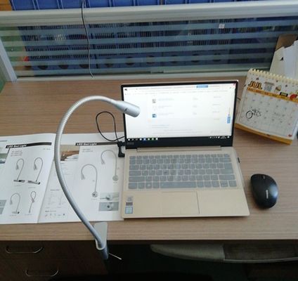 30000 Hours Working Time Clip-On Gooseneck LED Book Reading Lamp and Light