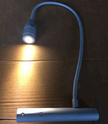 12v 1w Flexible Arm LED Bedside Reading Lights with Touch On Off Switch in Darkness