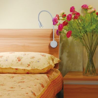 Wall Mount LED Gooseneck Reading Lamp for Bed 1W Built-in Driver Custom Logo Sample