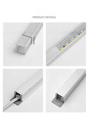 400lm DC12V Recessed LED Aluminum Profile Strip Light for Closet Furniture in Kitchen