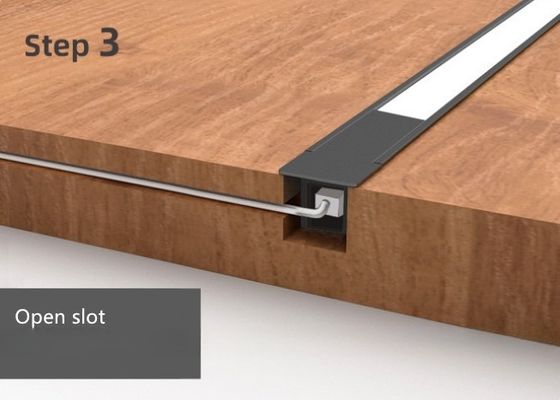 400lm DC12V Recessed LED Aluminum Profile Strip Light for Closet Furniture in Kitchen