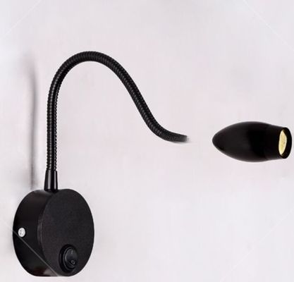 3W LED Headboard Gooseneck Reading Light for Hotel Bedroom 0.35kg Product Weight