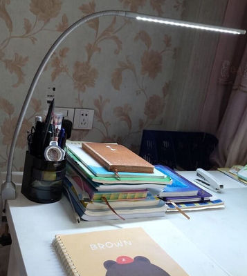 NO Free Sample Electric Flexible Arm Clamp LED Reading Lamp with USB Charging Socket