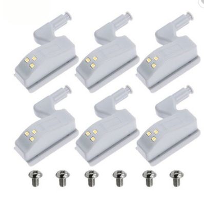 Door control switch Plastic Battery Operated LED Cabinet Hinge Light for Furniture