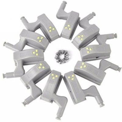 Light Gray LED Cabinet Hinge Light 3500K Color Temperature for Furniture Closet Needs