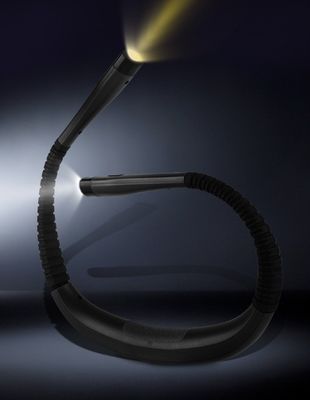 USB Flexible Neck Night Reading Lamp with Running Reindeer Lights Made of ABS and LED