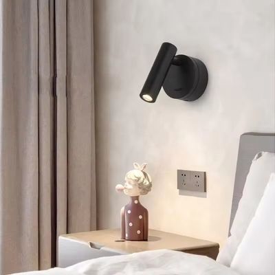 AC 240 Voltage Gold Wall Mounted LED Reading Light for Custom European Bedside Reading