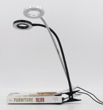 0.4kg Flexible Arm Clamp Desk Bedside Lamp Clip On LED Dimmable Reading Vanity Lamp