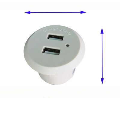 1 Outlets Embedded Circular USB Socket for Household Appliance Charging Customization