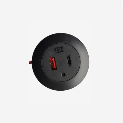 1 Ports Embedded Circular USB Type-C Socket for Charging Household Appliances 58*31MM