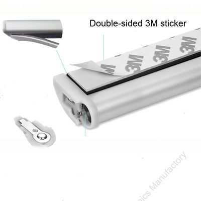 Modern Design 10LED Battery Operated Motion Sensor Led Lights for Cabinet PC Silver