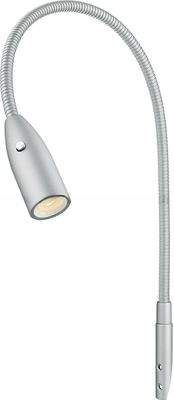 30000 Hours Lifespan Aluminum LED Reading Light for Bed with Gooseneck and Sleek Design