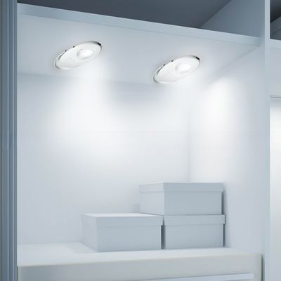 Mini Battery Operated LED IR Sensor Light 80 lm/w Efficiency for Under Cabinet Drawers