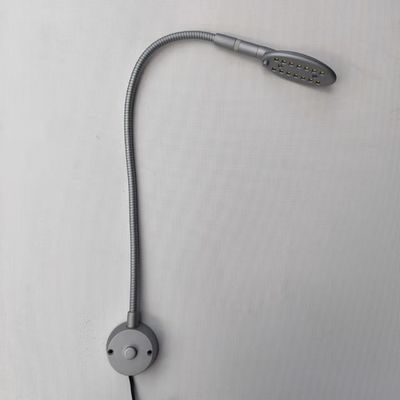 1W Flexible Gooseneck Electric Wall Mount Headboard Reading Lamp with On-off Switch