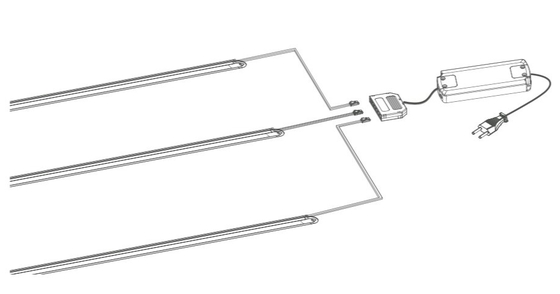 55MM Length Customized 4W LED Touch Switch Profile Strip for Under Cabinet Lighting