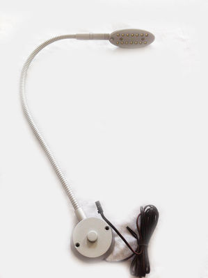 Silver Wall Mount Touch Switch Flexible Gooseneck Snake LED Reading Light