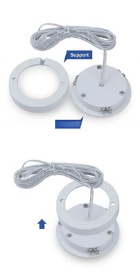 Embedded Installation 12V Puck Light LED Panel for Furniture Cabinet Kitchen Round