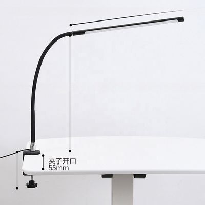 USB Desk Lamp with Dimmable Reading Light and Clamp 480*120*50mm Product Dimension