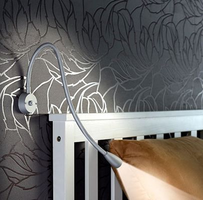 Lifespan hours 30000 Flexible Gooseneck LED Bedside Reading Lamp for Hotel and Hospital