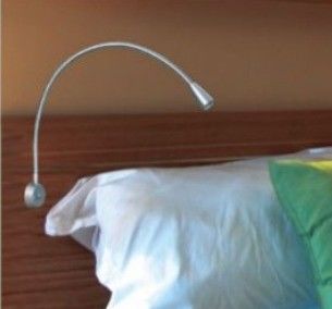 Lifespan hours 30000 Flexible Gooseneck LED Bedside Reading Lamp for Hotel and Hospital