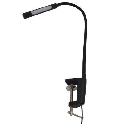 Dimmable LED Clamp Table Lamp for Reading Books 80 Ra Color Rendering Index and Gooseneck Design