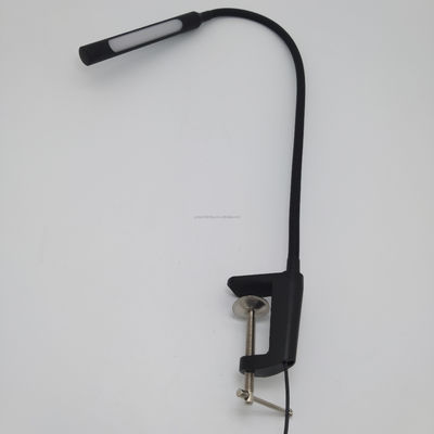 Dimmable LED Clamp Table Lamp for Reading Books 80 Ra Color Rendering Index and Gooseneck Design
