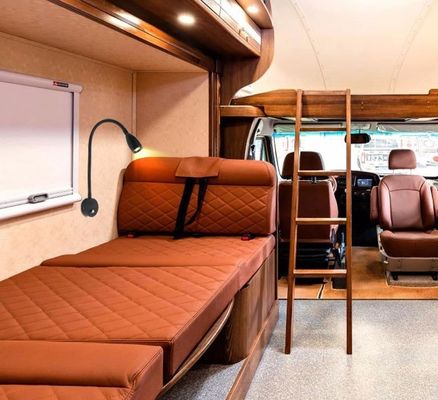 Hotel Headboard LED Reading Lamps with USB Charging Port and 12v Touch Dimmable Feature