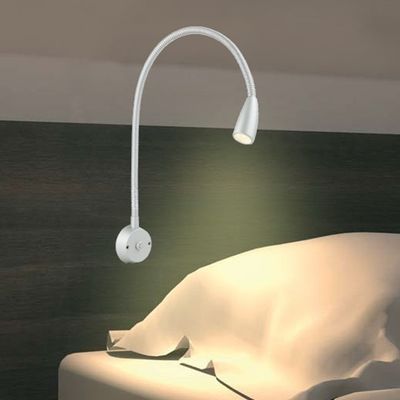 Modern Hotel Headboard Reading Light with On/Off Switch Flexible Angles and High Ra 80