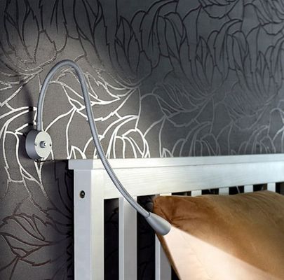 Reading Room Hotel Bedside Reading Light with Flexible Gooseneck and Switch Control