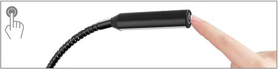 Hotel Reading Light Silver black Dimmable LED Table Lamp 3 5 Years 30000 lm Flexible