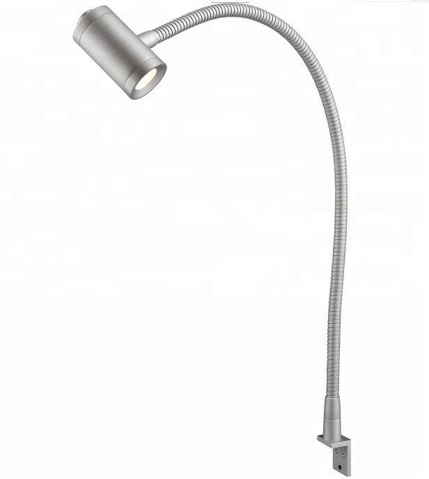 20 PCs/Ctn Silver Flexible Gooseneck LED Bed-Head Headboard Reading Lamp