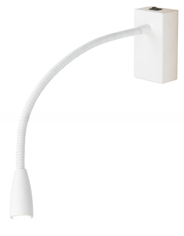 Modern Style LED Bedside Reading Light with Flexible Gooseneck and ON/Off Switch