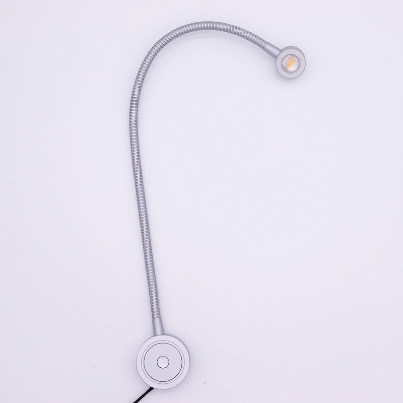 Aluminum Body Material RV Caravan USB 12V LED Reading Gooseneck Flexible Spot Light Lamp