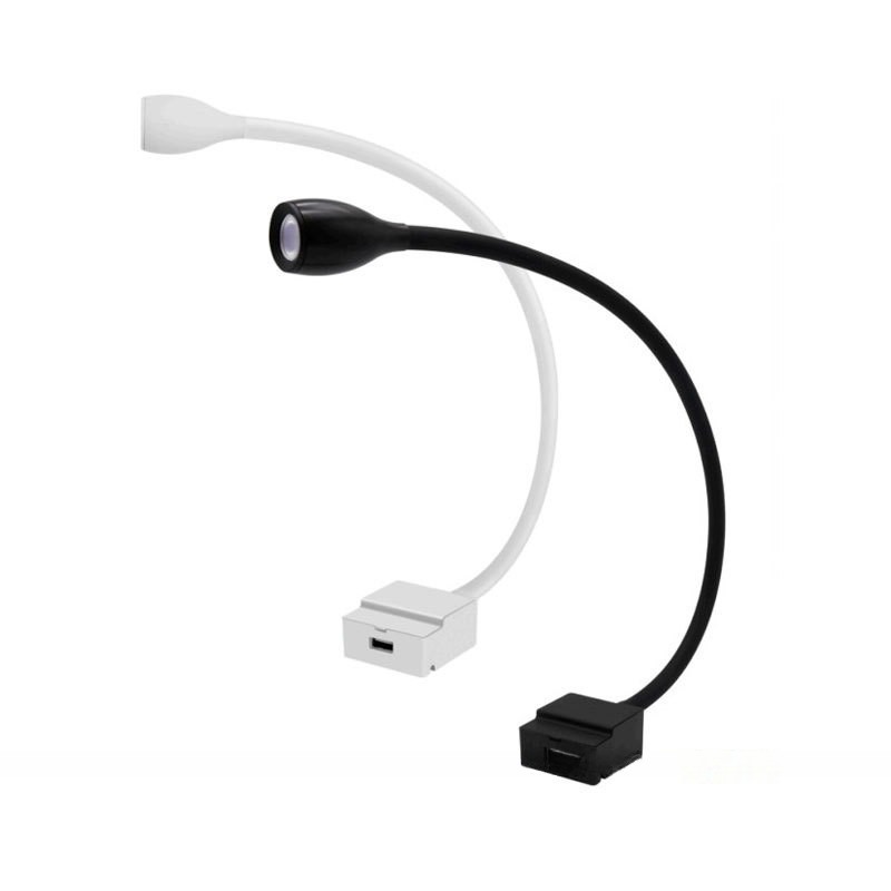 Aluminum IRON Wall Mounted Reading Light with USB 2A Charger and Longer Lifespan