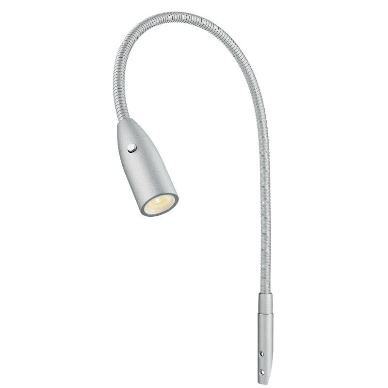 30000 Hours Lifespan Aluminum LED Reading Light for Bed with Gooseneck and Sleek Design