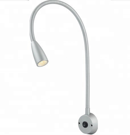Lifespan hours 30000 Flexible Gooseneck LED Bedside Reading Lamp for Hotel and Hospital