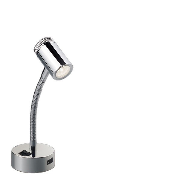 12V Flexible Arm Reading Light with USB Charging Socket for Dimming Spotlight 3W 85lm/w