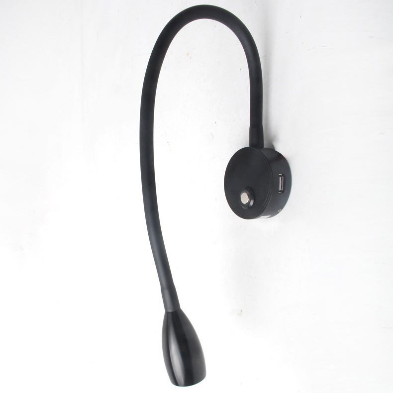 Hotel Headboard LED Reading Lamps with USB Charging Port and 12v Touch Dimmable Feature